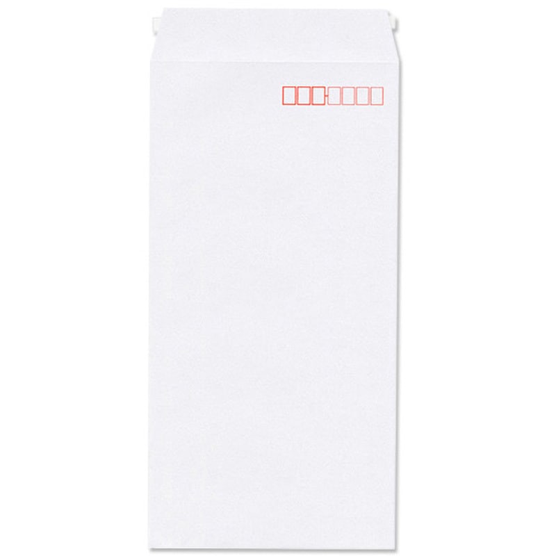 NX4392 透けないコーティング封筒 ケント(〒枠あり・ヨコ貼・テープスチック) ハート(封筒) A4横3つ折タイプ