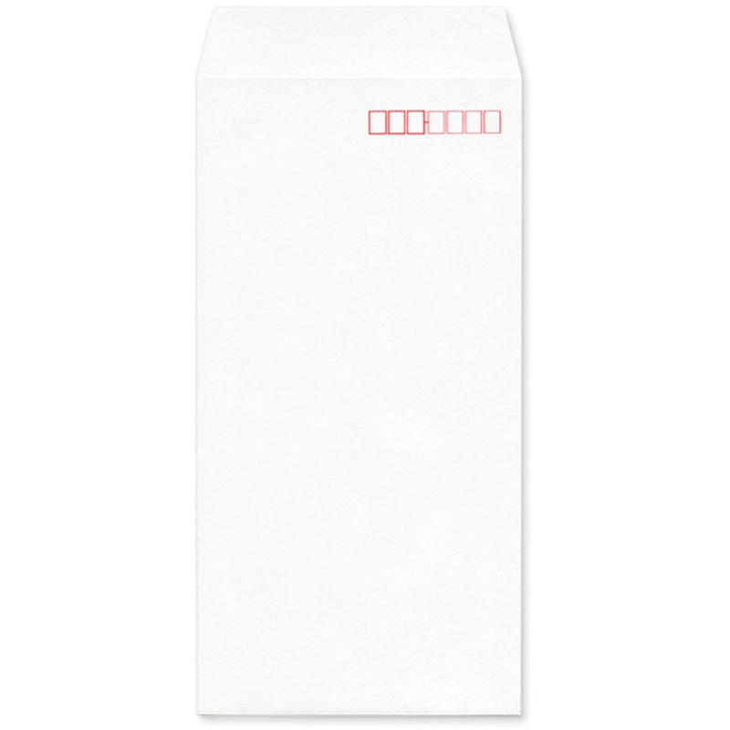 NX0353 透けないコーティング封筒 撥水ホワイト(〒枠あり・ヨコ貼) ハート(封筒) A4横3つ折タイプ