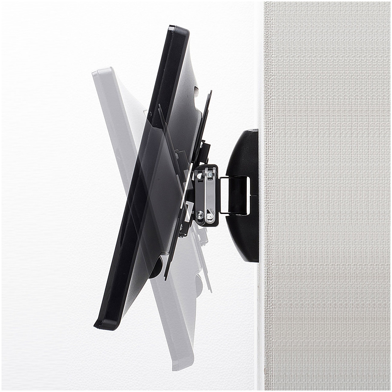 CR-LA206 壁掛用モニタアーム サンワサプライ ブラック色 壁面取り付け