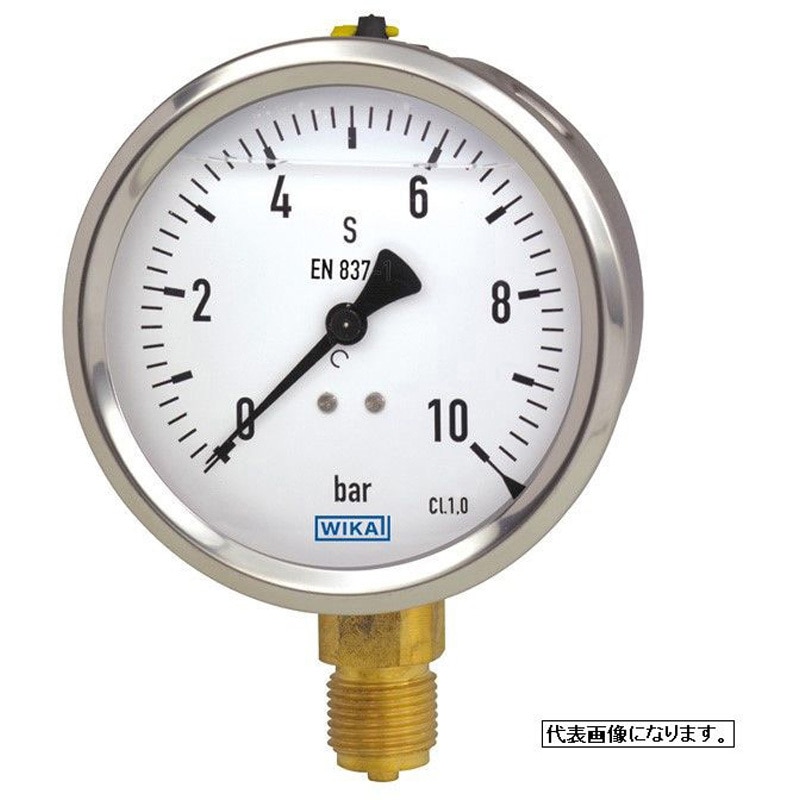 213.53-63-1.6A ステンレスケースグリセリン入圧力計 WIKA 圧力レンジ