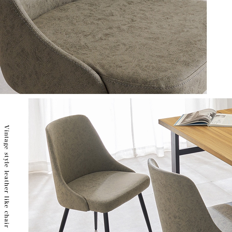 LC-4860IV-2 生地が選べる ダイニングチェア 2脚 セット 肘なし 布張り