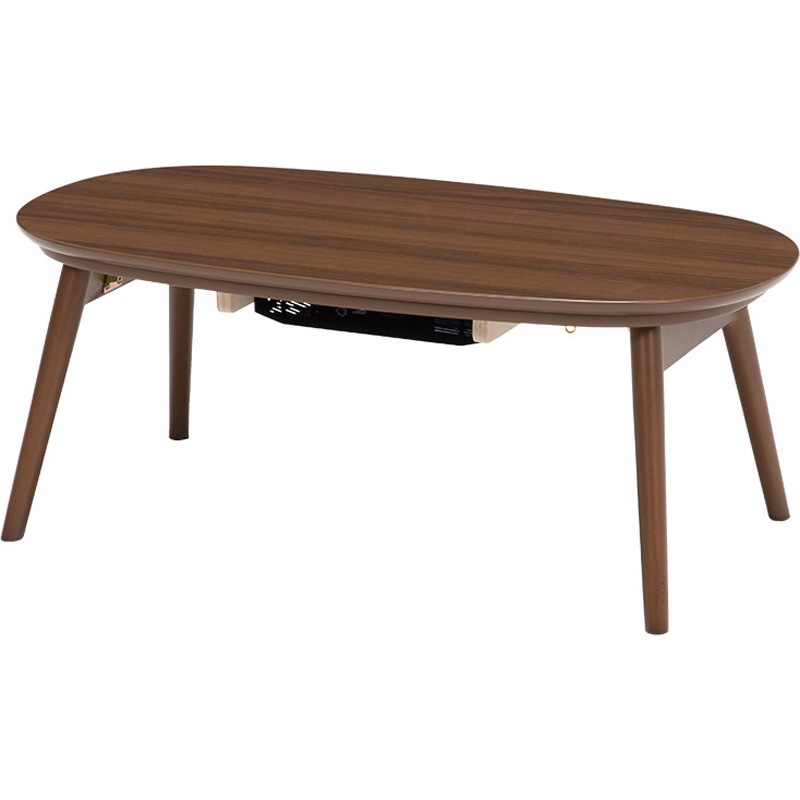 カルミナ950WN 【完成品】 こたつ テーブル 折りたたみ オーバル 楕円