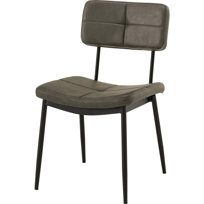 MC-8650DGY-2 チェア ステッチ入り ビンテージ風 2脚セット 1セット(2台) 萩原 【通販モノタロウ】