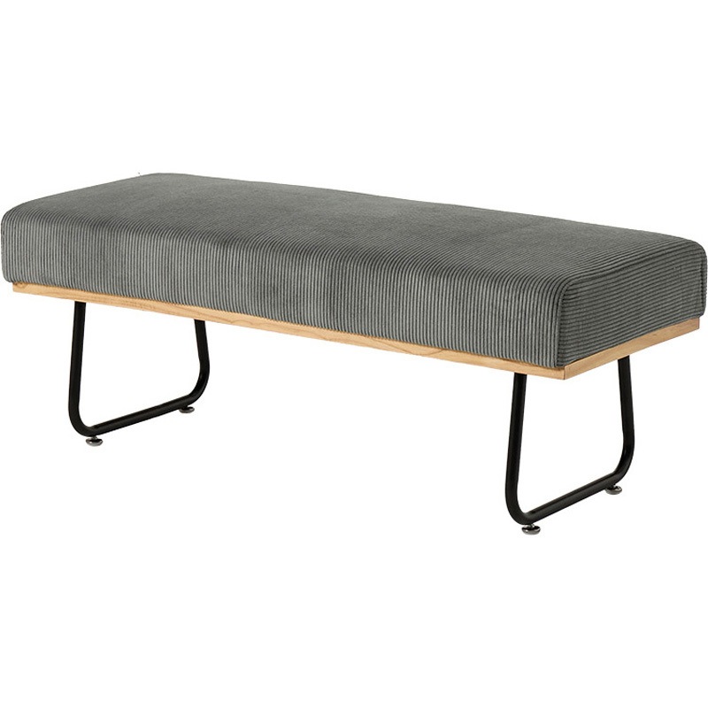 LSF-4447-BNDGY コーデュロイ ダイニングベンチ ベンチソファー アームレス 萩原 ダークグレー色  1台(1台) LSF-4447-BNDGY