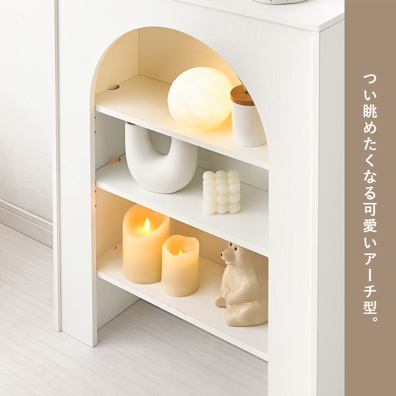 MCC-6898WH 【完成品】 コード穴つき マントルピース 幅60/幅80 萩原