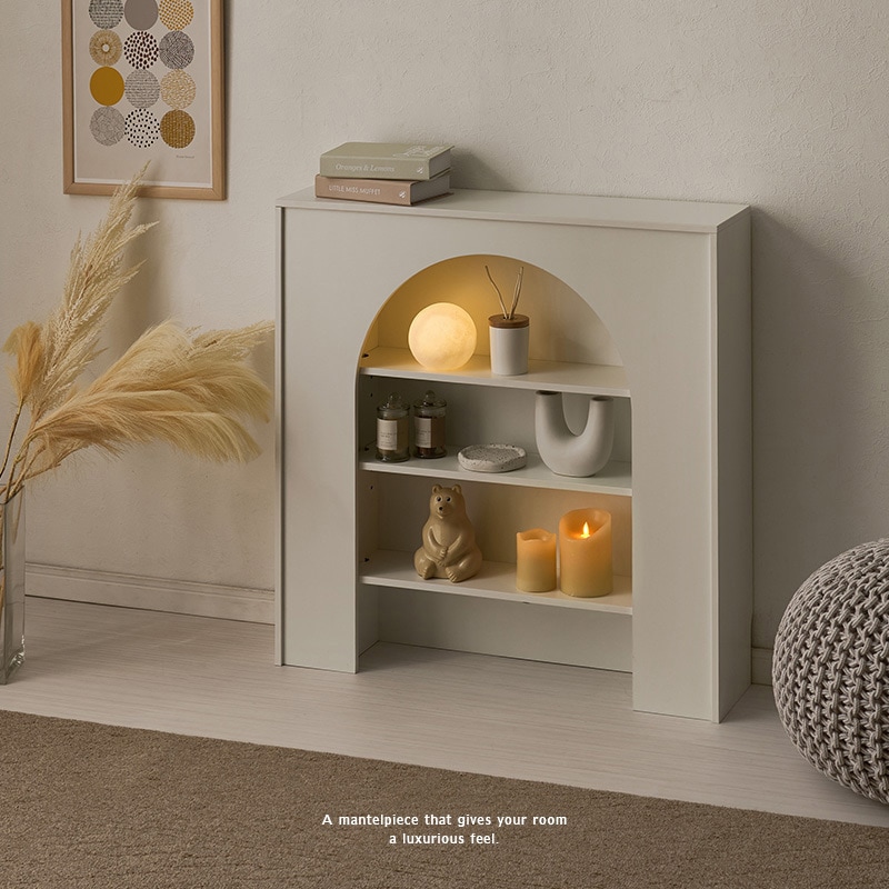 MCC-6899WH 【完成品】 コード穴つき マントルピース 幅60/幅80 萩原