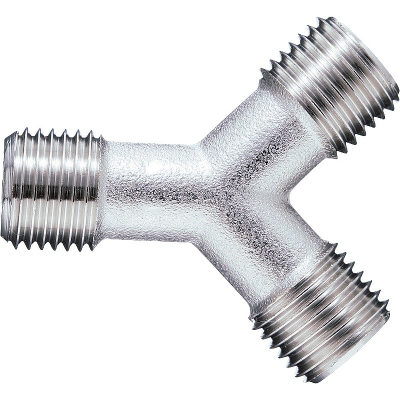 N-122Y Y型ニップル 同径 BeHAUS ねじ径G1/4×G1/4×G1/4 N-122Y