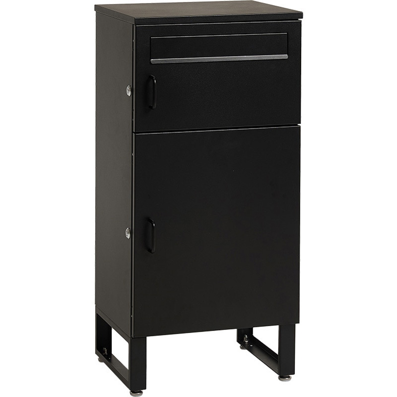 LPS-4990BK 宅配BOX 配達ボックス プッシュキー 2段 上段19L/下段39L
