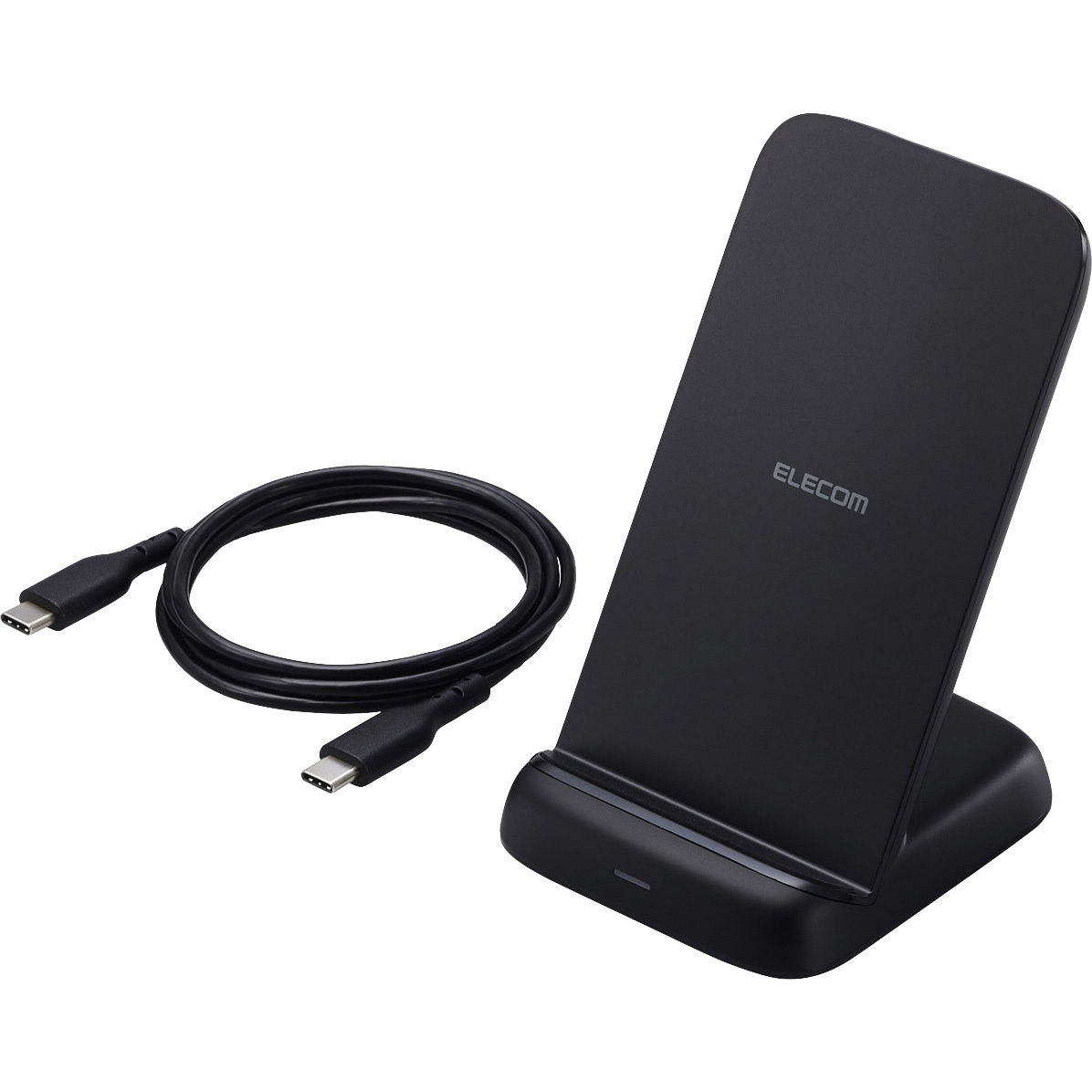 EC-QS10BK ワイヤレス充電器 Qi認証 充電スタンド 10W / 7.5W / 5W