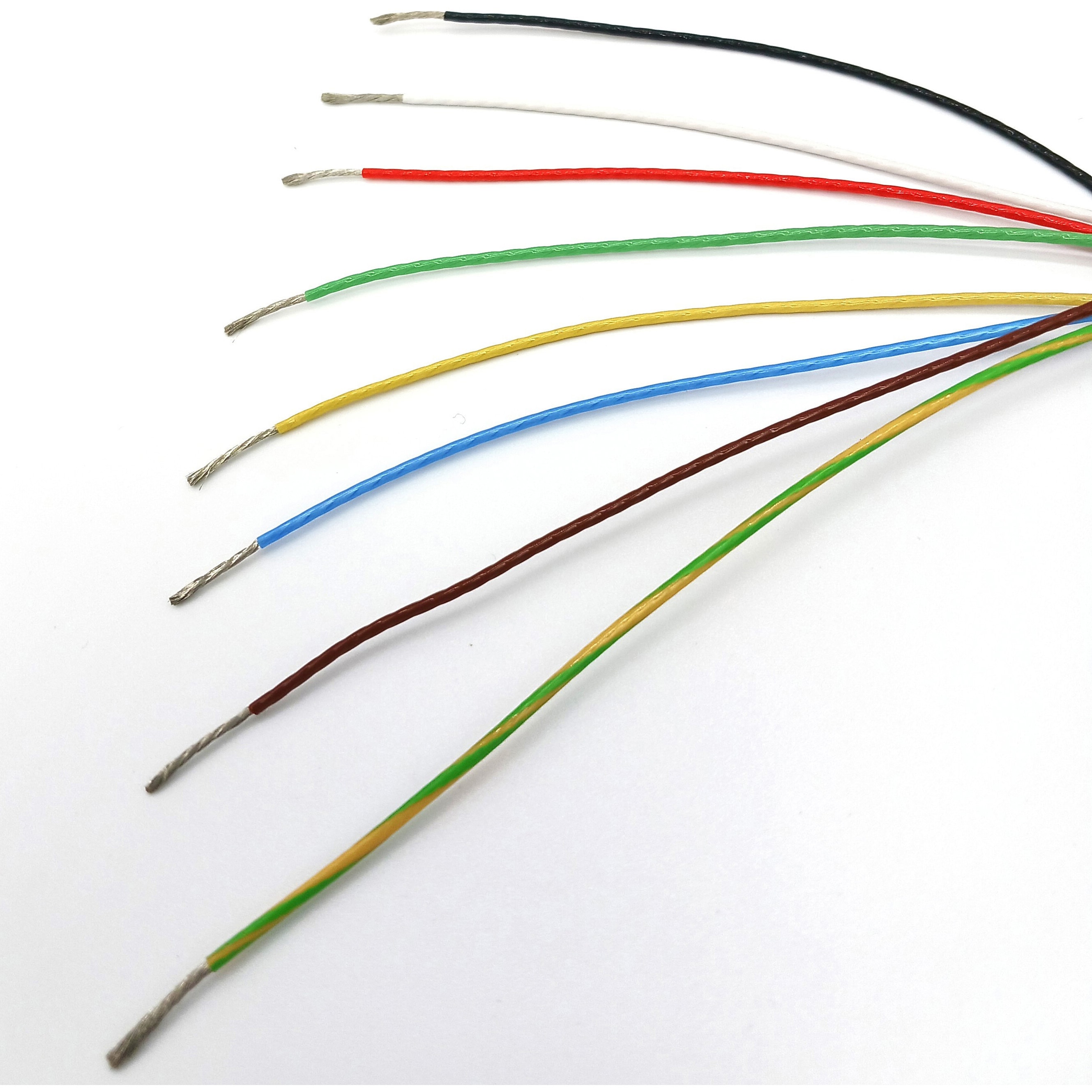ETFE 0.2SQ シロ 250V ETFE絶縁フレキシブル単芯電線 潤工社 白色 1本