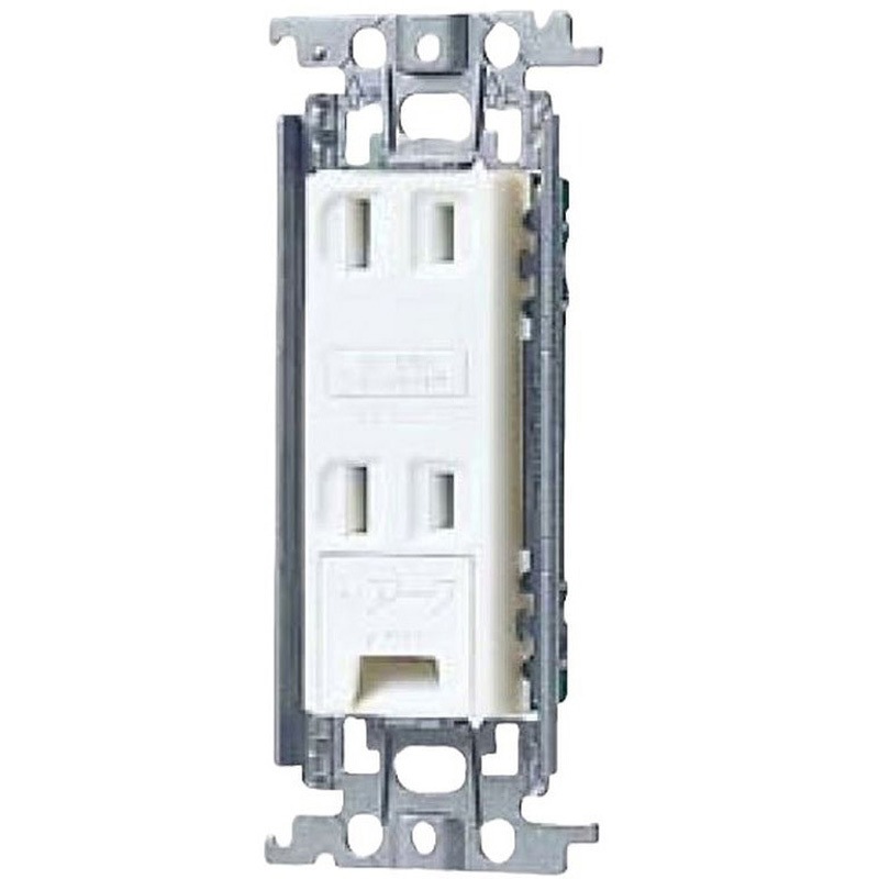 WTF1532WK コスモシリーズワイド21 アースタミーミナル付ダブルコンセント 金属枠付 ホワイト Panasonic(パナソニック) 15A 125V