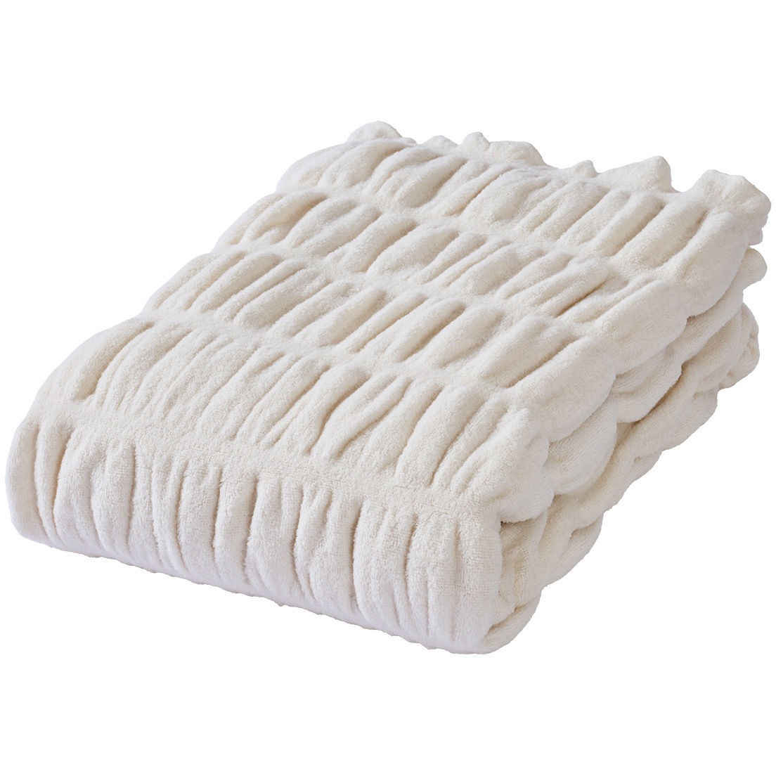 HW-K7024W hug warm 掛け毛布 アイボリー ディーブレス ダブルタイプ 寸法180×200cm  HW-K7024W