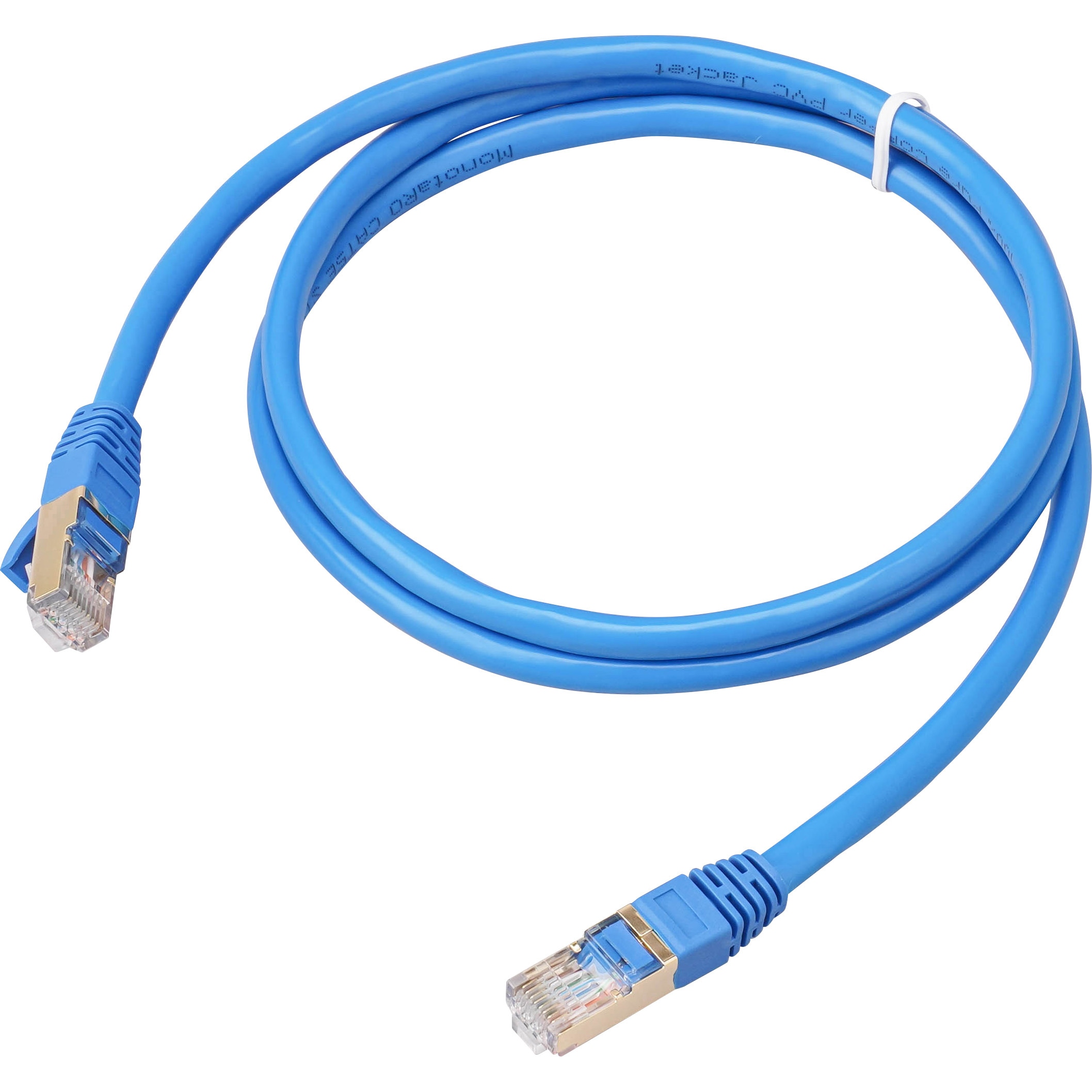 Cat5e LANケーブル　青 STP/Blue/1m LANケーブル CAT5e 単線 STP モノタロウ 爪折れ防止あり