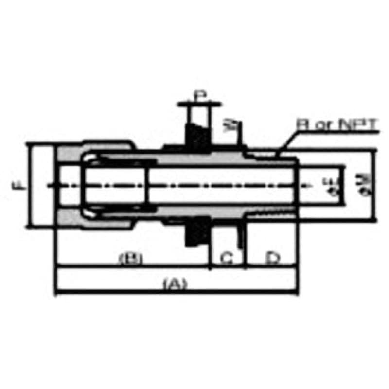 P-PMMCW6-4A パラマウントメイルコネクタ PILLAR(旧:日本ピラー工業) ねじの種類R 使用流体:液 管接続口径R1/2 1個 P-PMMCW6-4A