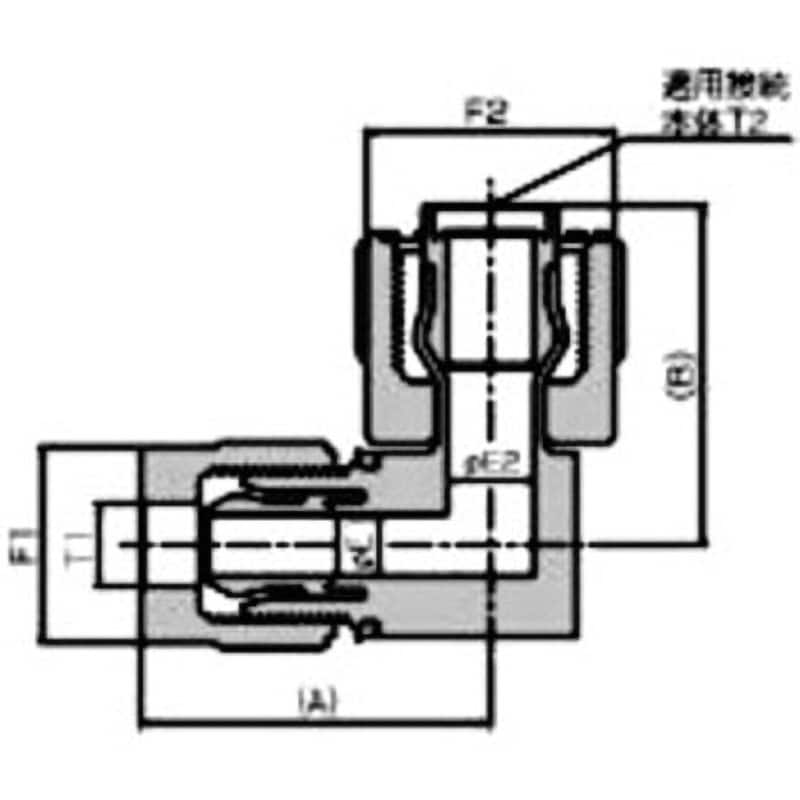 P-RUEA6-TW3BS レデューシングユニオンエルボアダプタ 1個 日本ピラー工業 【通販モノタロウ】