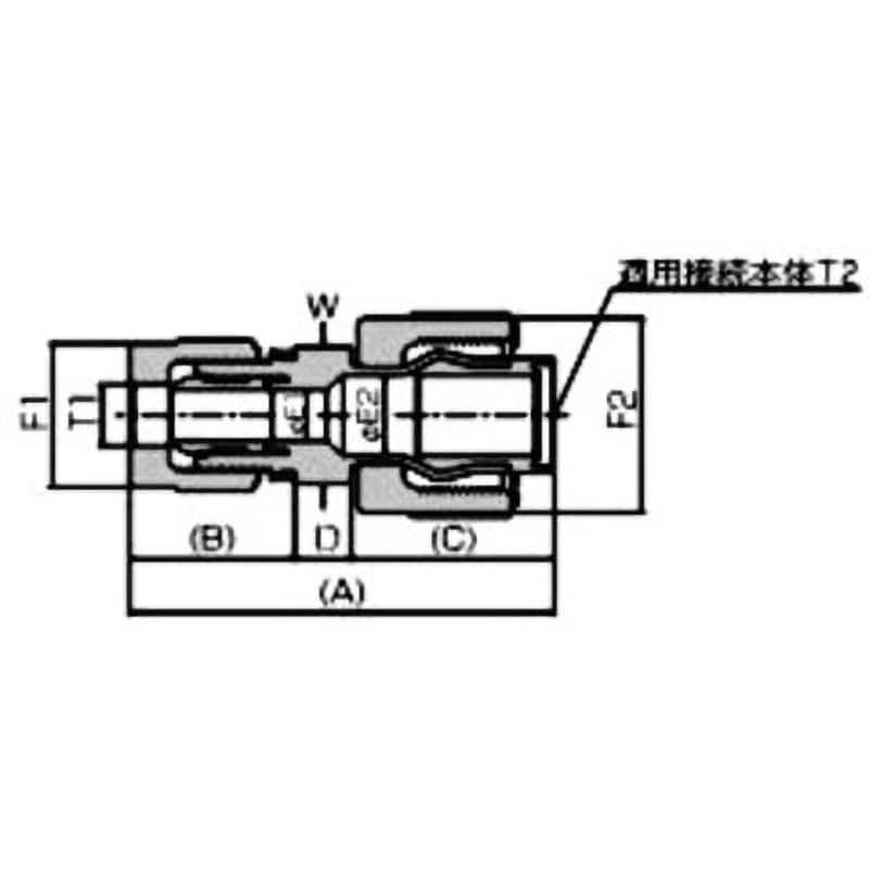 P-RUA10-T19AS レデューシングユニオンアダプタ 1個 日本ピラー工業 【通販モノタロウ】