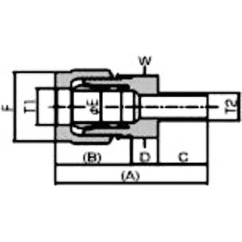 P-RUAW4-TW6AT レデューシングユニオンアダプタ 1個 日本ピラー工業