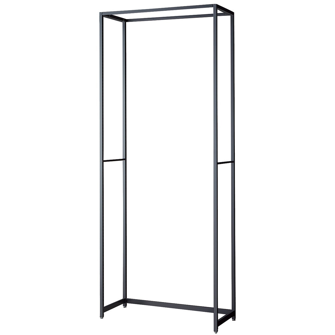 265-1335 シリーズ什器「ラテラル・ロコ」GRAY W90cm D40cm 本体 ストア・エキスプレス グレー色 間口95.4cm高さ240cm  265-1335