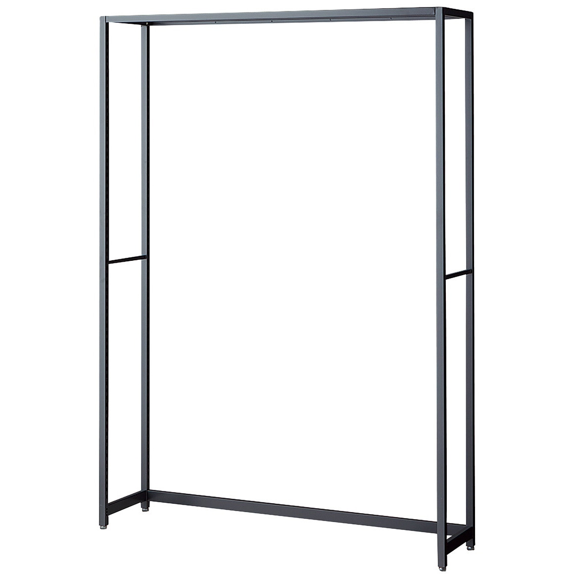 265-1323 シリーズ什器「ラテラル・ロコ」GRAY W120cm D35cm 本体 ストア・エキスプレス グレー色 間口125.4cm高さ180cm  265-1323