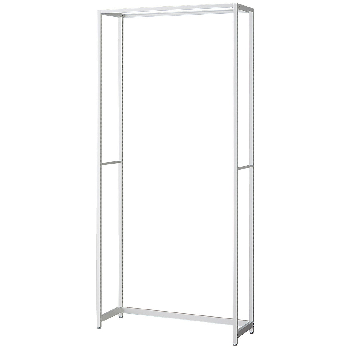 265-1114 シリーズ什器「ラテラル・ロコ」WHITE W90cm D35cm 本体 ストア・エキスプレス ホワイト色 間口95.4cm高さ210cm  265-1114