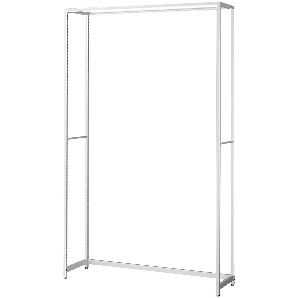 265-1124 シリーズ什器「ラテラル・ロコ」WHITE W120cm D35cm 本体 ストア・エキスプレス ホワイト色 間口125.4cm高さ210cm  265-1124