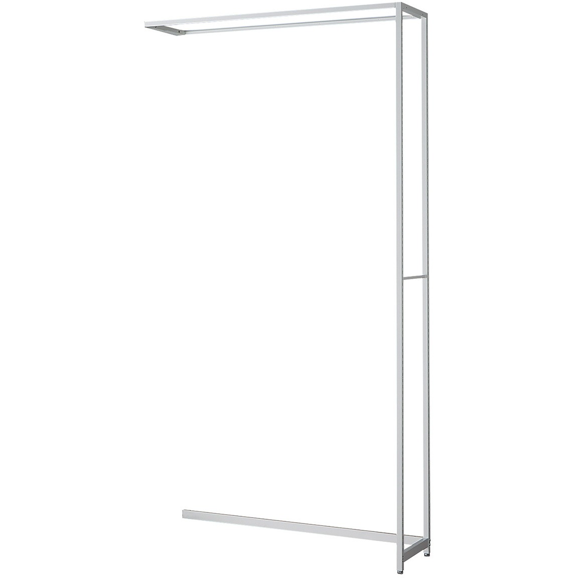 265-2125 シリーズ什器「ラテラル・ロコ」WHITE W120cm D35cm 連結用 ストア・エキスプレス ホワイト色 高さ240cm間口122.9cm  265-2125