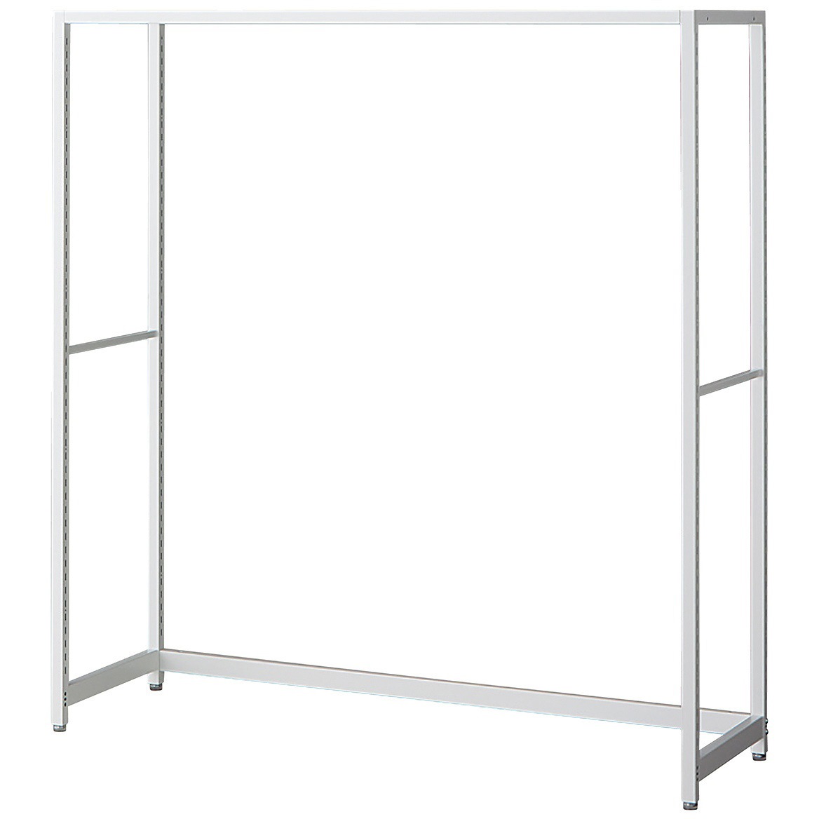 265-1141 シリーズ什器「ラテラル・ロコ」WHITE W120cm D40cm 本体 ストア・エキスプレス ホワイト色 間口125.4cm高さ135cm  265-1141