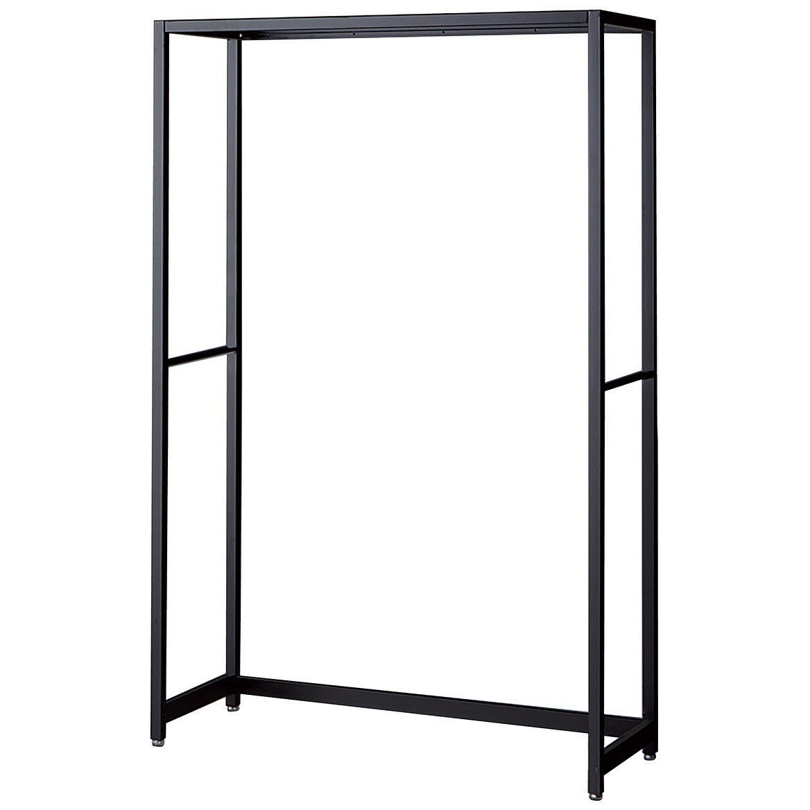 265-1212 シリーズ什器「ラテラル・ロコ」BLACK W90cm D35cm 本体 ストア・エキスプレス ブラック色 高さ150cm間口95.4cm  265-1212 19,866円