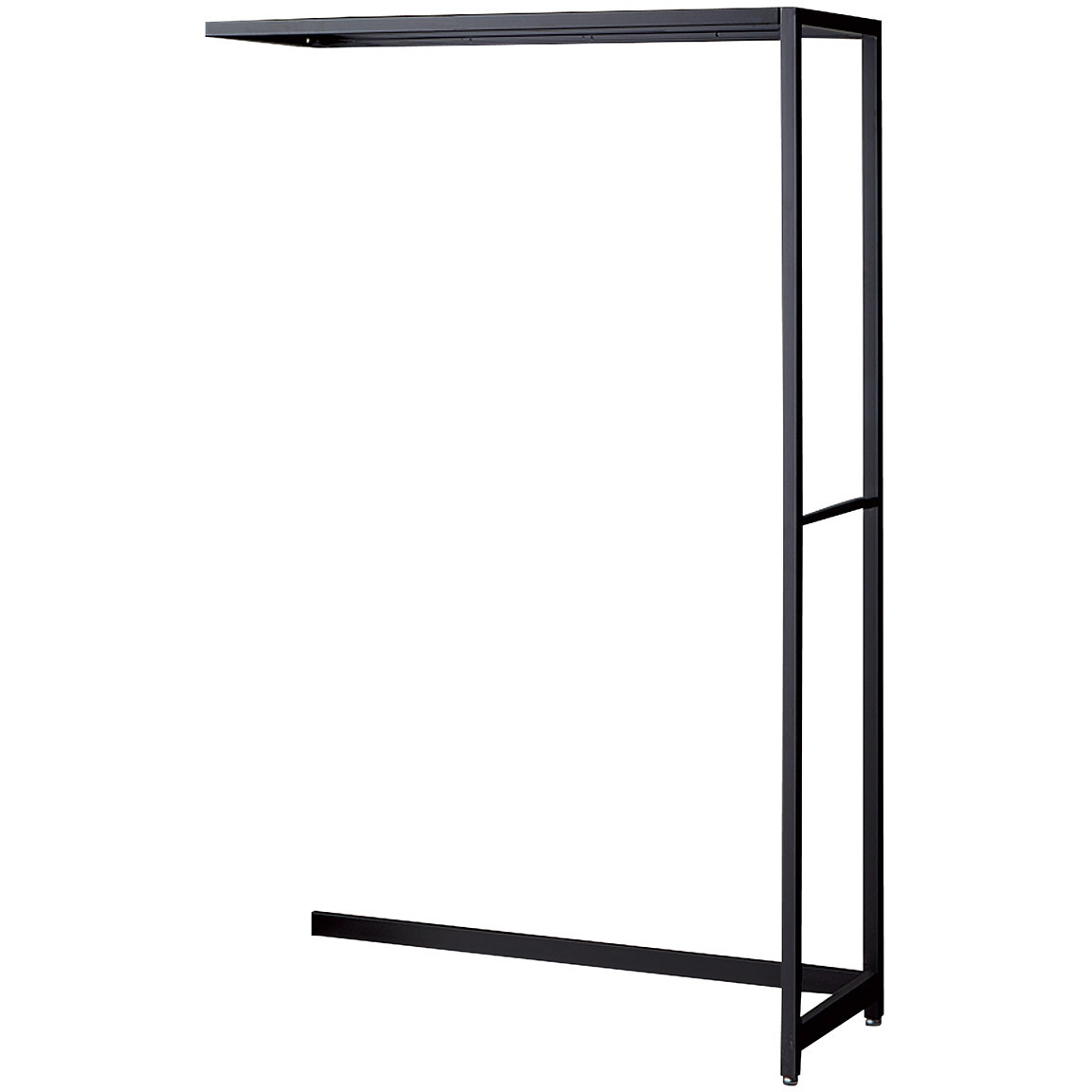 265-2232 シリーズ什器「ラテラル・ロコ」BLACK W90cm D40cm 連結用 ストア・エキスプレス ブラック色 高さ150cm間口92.9cm  265-2232