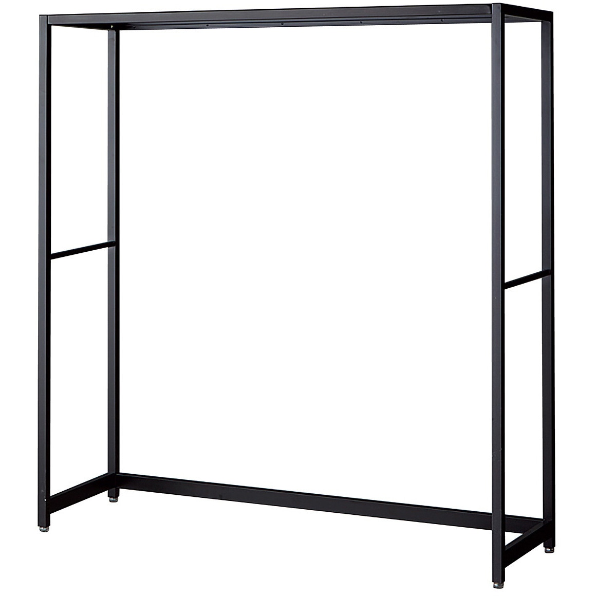 265-1241 シリーズ什器「ラテラル・ロコ」BLACK W120cm D40cm 本体 ストア・エキスプレス ブラック色 高さ135cm間口125.4cm  265-1241 20,986円