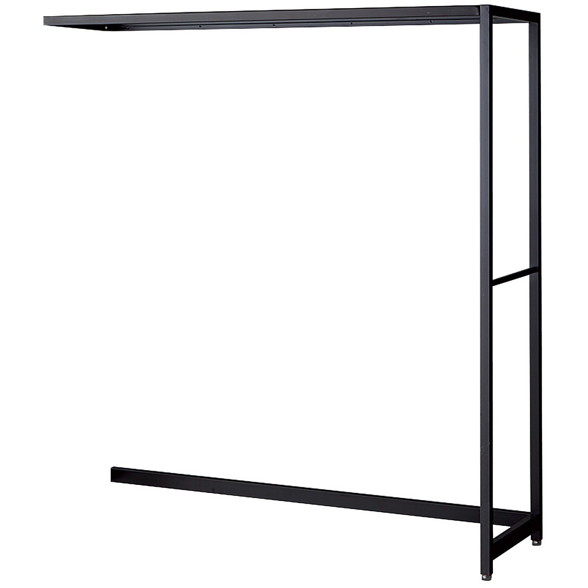 265-2241 シリーズ什器「ラテラル・ロコ」BLACK W120cm D40cm 連結用 ストア・エキスプレス ブラック色 高さ135cm間口122.9cm  265-2241