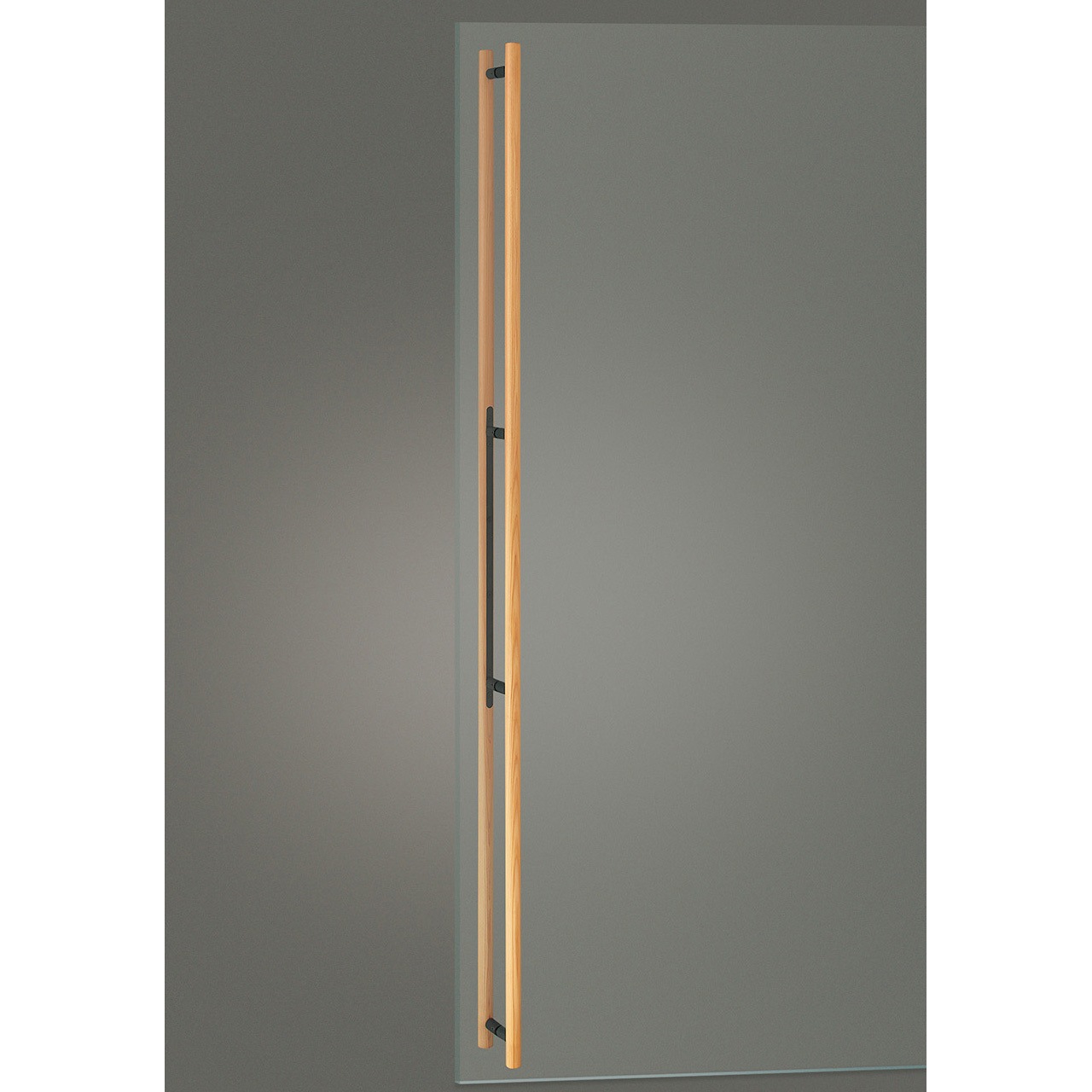 G1110-71-754-L2000 【オーダー】ドアハンドル 丸型 ストレートタイプ (天然木・杉)G1110 UNION(ユニオン) 防静電機能 内外1組仕様