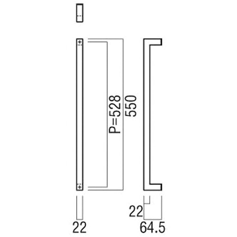 Union ドアハンドル ユニオン ドアハンドル T7053（L600）ステンレスヘアライン