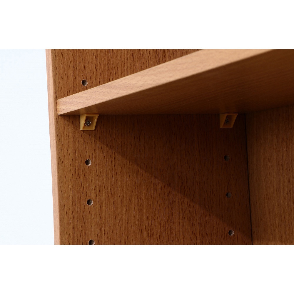 97554 CD/DVDラック 不二貿易 材質:木 ナチュラル色 外形寸法420