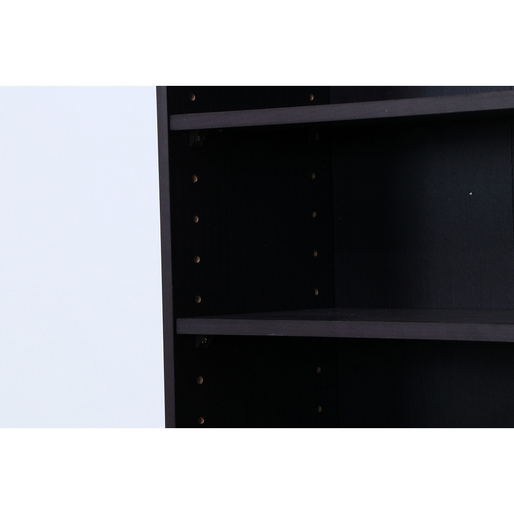 97556 CD/DVDラック 不二貿易 材質:木 ブラウン色 外形寸法420×190