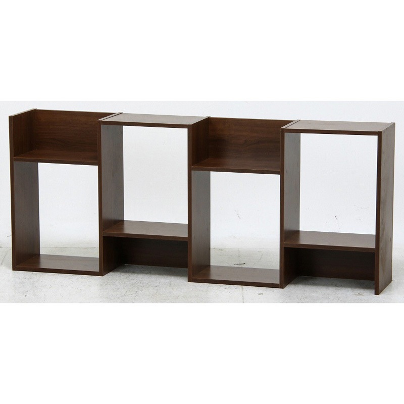 ト*ー様 木製棚 プラン木製シェルフ W800×H1141 ウォルナット×ウォルナット 扉付き