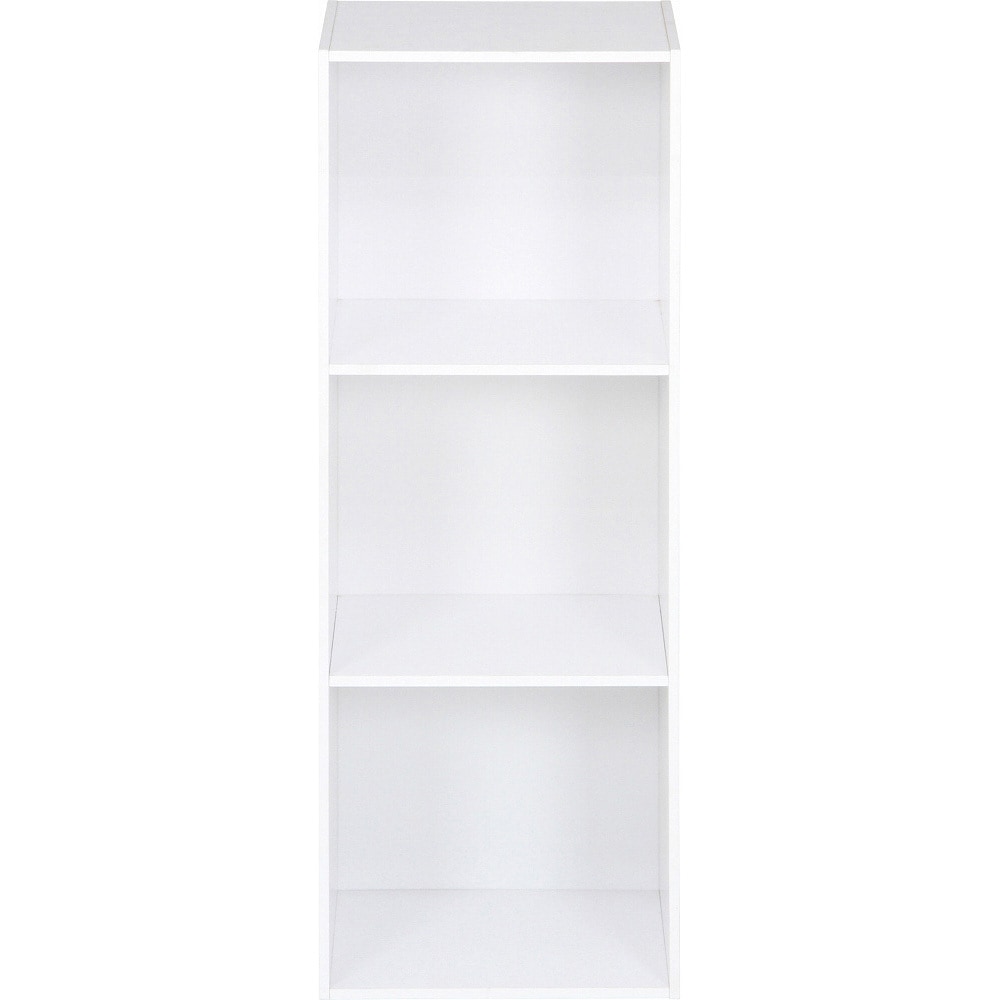 96570 カラーボックス 3段 A4対応 不二貿易 ホワイト色 - 【通販