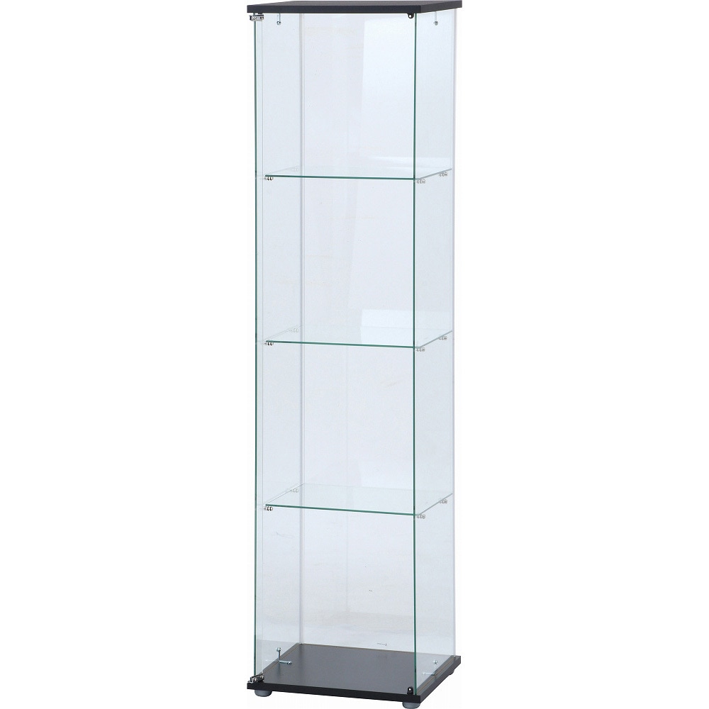 98880 ガラスコレクションケース 不二貿易 クリア色 4段