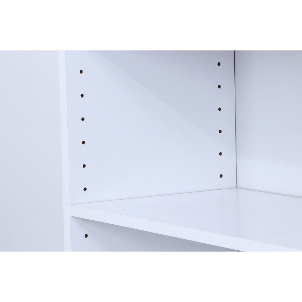 97549 多目的棚 不二貿易 材質:木 ホワイト色 外形寸法600×290×1800mm