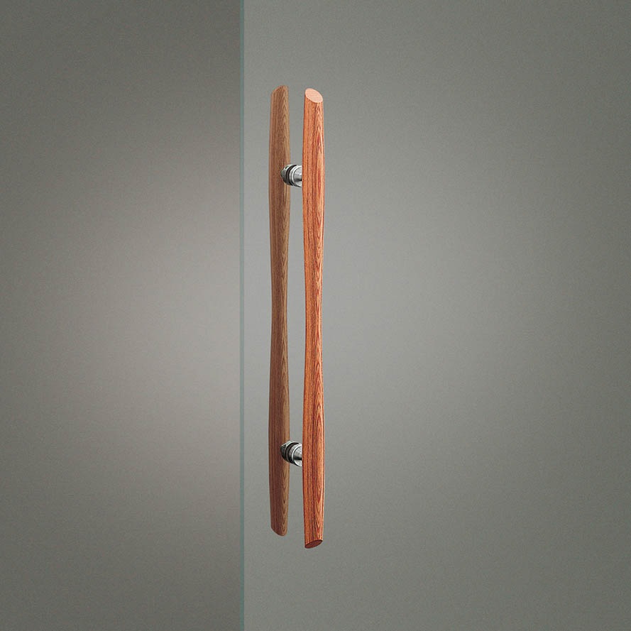 G78-35-050 【オーダー】ドアハンドル 丸型 ストレートタイプ ユニウッド(積層強化木) G78 UNION(ユニオン) 内外1組仕様