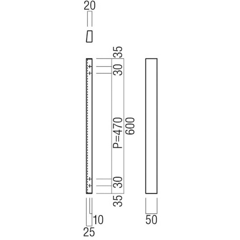 H2160-26-038-L600 【オーダー】ケアハンドル(引き戸用) H2160 UNION