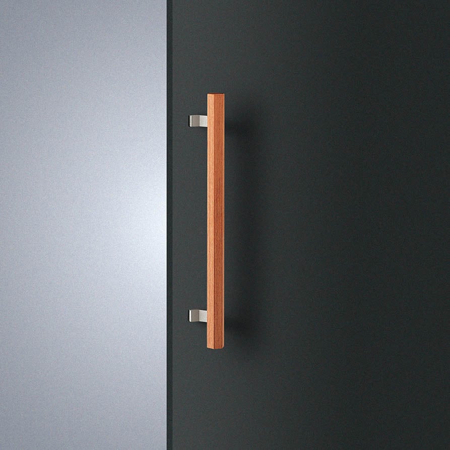 T220-35-050-L550 【オーダー】ドアハンドル 振り出しタイプ ユニウッド(積層強化木) T220 UNION(ユニオン) 内外1組仕様