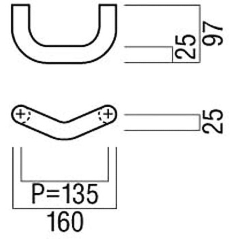ユニオン ドアハンドル T6550-53-092 アクリル グリーン L160 1セット（内外) UNION(ユニオン) ドアハンドル 押し棒 T6550-53-092 アクリル グリーン