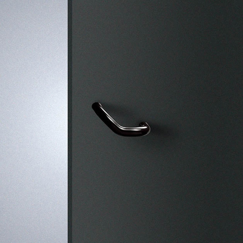 T6550-53-101 【オーダー】ドアハンドル 丸型 振り出しタイプ アクリルハンドル T6550 UNION(ユニオン) 防静電機能 内外1組仕様