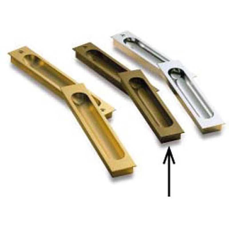 TH-2106M-BZP 【オーダー】堀込ハンドル TH-2106 内外2ヶ1組 1組 UNION(ユニオン) 【通販モノタロウ】