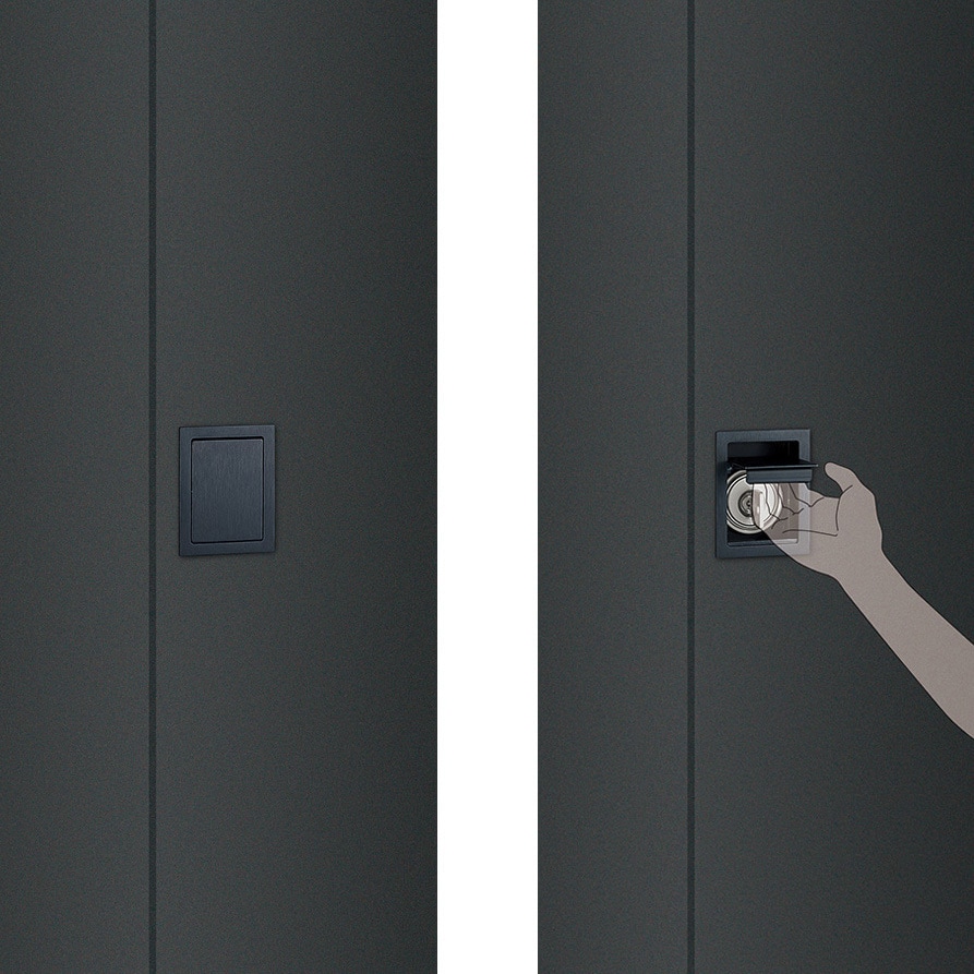 ULS2820-01-061 【オーダー】堀込ハンドル ULS2820 カムロックシリンダー別途 1個 UNION(ユニオン) 【通販モノタロウ】