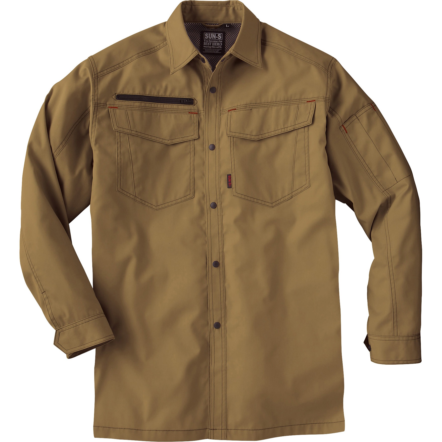 WA11719 長袖シャツ WA11719 サンエス サイズ5L着丈81cm 4,996円