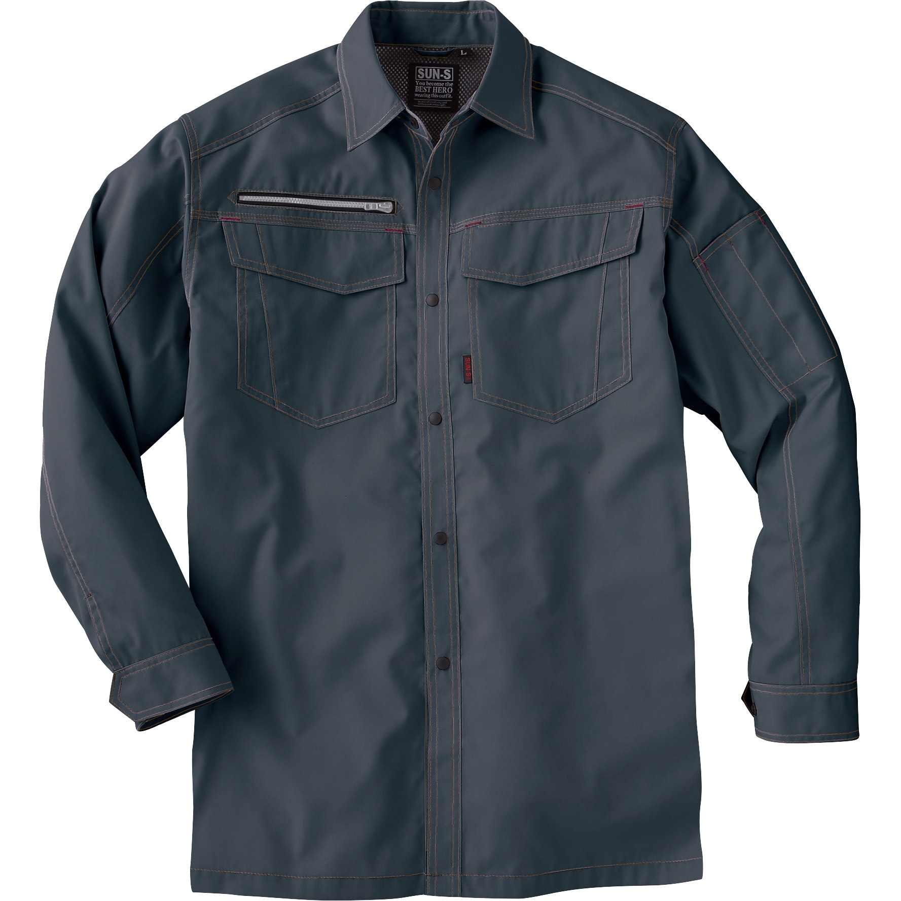 WA11719 長袖シャツ WA11719 サンエス サイズXL着丈79cm 5,216円