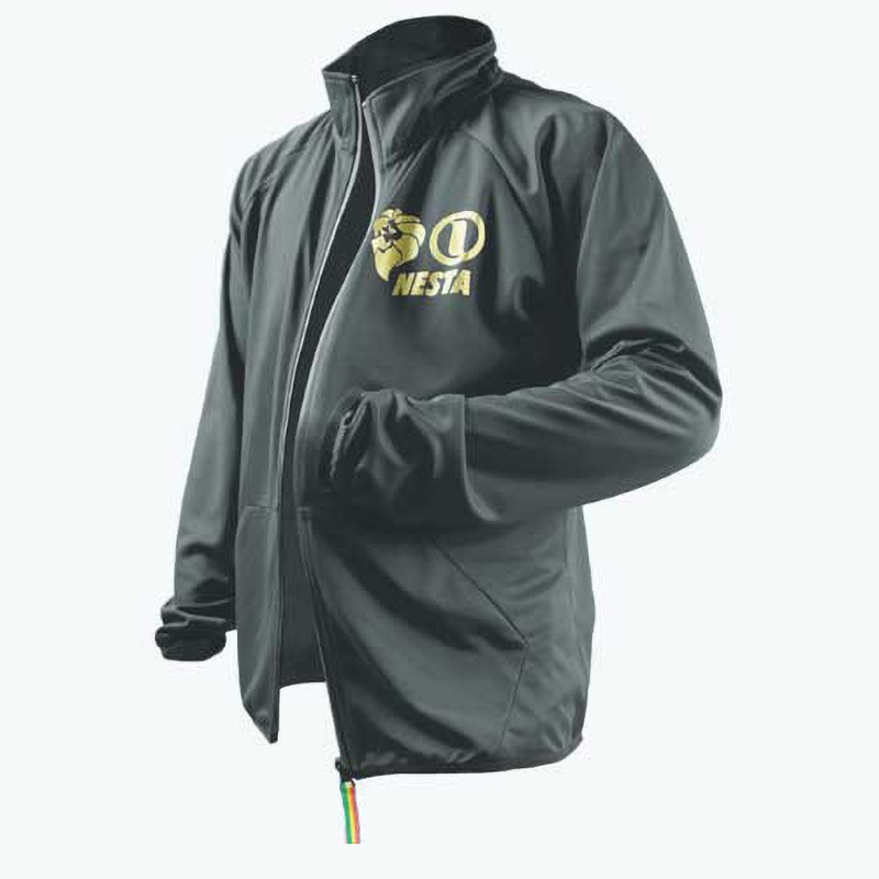 NEW03J-GY-M ネスタ ブレスジャケット ケイワーク チャコールグレー色 