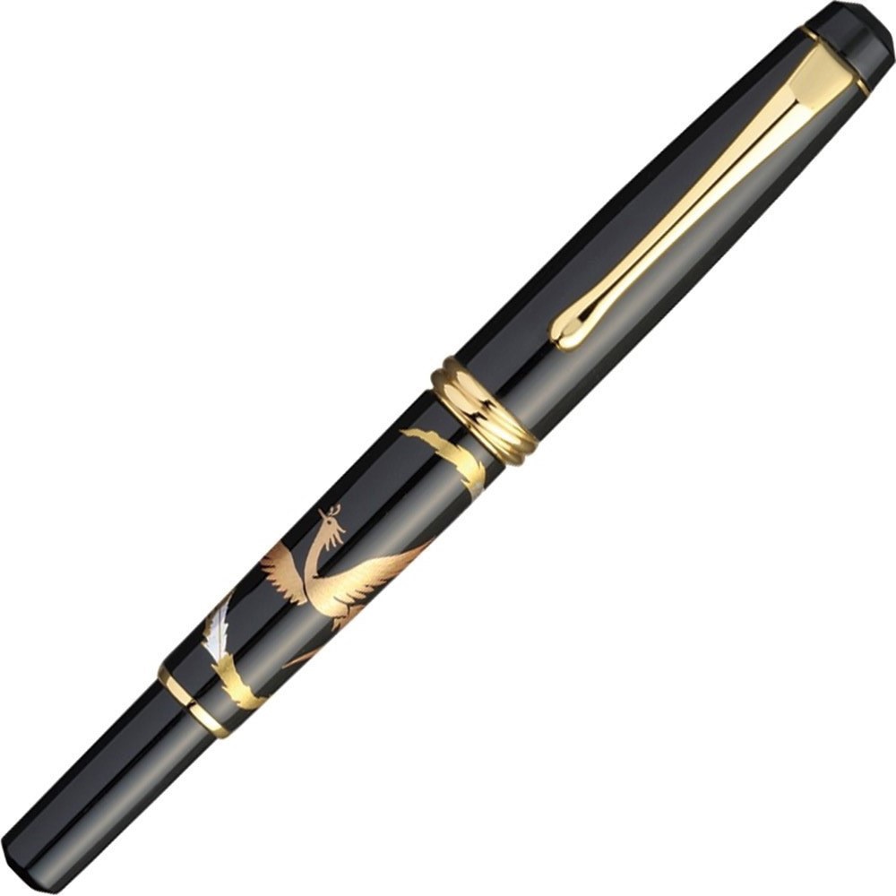 DAY140-30 くれ竹万年毛筆 夢銀河 呉竹 蒔絵物語瑞鳥鳳凰色   DAY140-30